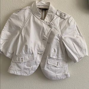 A|X Armani Exchange white short jacket size S
